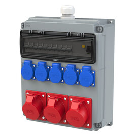 Distribution box plastic wall mounted series OPOLE IV 3x16/5 5xSSD M32