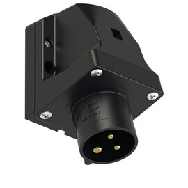 CEE-inlet wall mount 20A 2P3W 5h IP44 UL