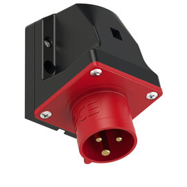 CEE-inlet wall mount 20A 2P3W 7h IP44 UL