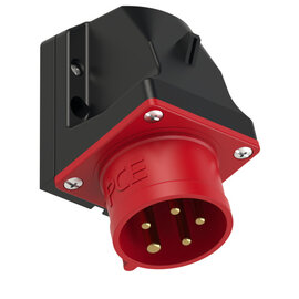 CEE-inlet wall mount 20A 4P5W 6h IP44 UL