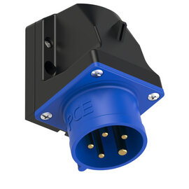 CEE-inlet wall mount 20A 4P5W 9h IP44 UL