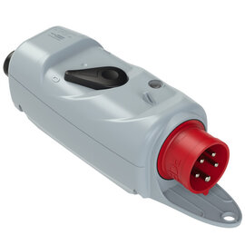 CEE-plug with switch (ON-OFF) +BA 16A 5p 6h IP44 with holder