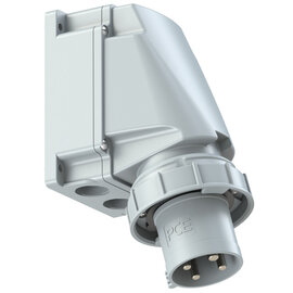 CEE-wall mounted plug 63A 4p 1h IP67 POWER TWIST