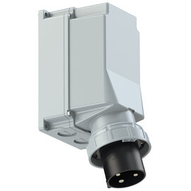 CEE-wall mounted plug 125A 3p 7h IP67 POWER TWIST