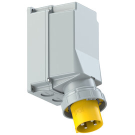 CEE-wall mounted plug 125A 4p 4h IP67 POWER TWIST