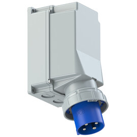 CEE-wall mounted plug 125A 4p 9h IP67 POWER TWIST