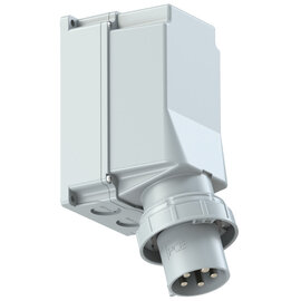 CEE-wall mounted plug 125A 5p 1h IP67 POWER TWIST