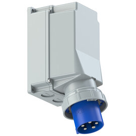 CEE-wall mounted plug 125A 5p 9h IP67 POWER TWIST