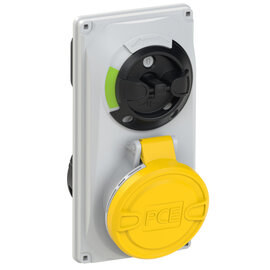 CEE-switched interlocked socket compact 16A 5p 4h IP44/IP54