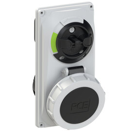 CEE-switched interlocked socket compact 16A 5p 7h IP66/IP67