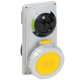 CEE-switched interlocked socket compact 32A 3p 4h IP66/IP67