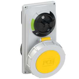 CEE-switched interlocked socket compact 32A 5p 4h IP66/IP67