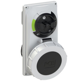 CEE-switched interlocked socket compact 32A 5p 7h IP66/IP67