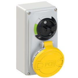 CEE-switched interlocked socket compact 32A 5p 4h IP44/IP54