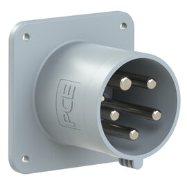 CEE-flanged plug straight 63A 5p 1h IP44 POWER TWIST