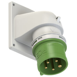 CEE-flanged plug angled 32A 5p 10h IP44
