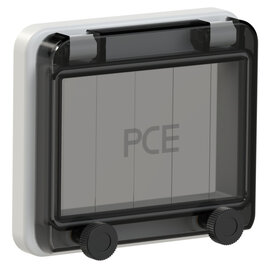 Fuse window (hinged) 5 modules IP66/IP67 (light-grey)