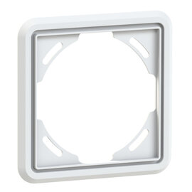Cover frame white 1-way