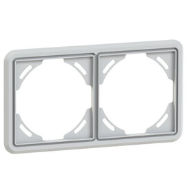 Cover frame light grey 2-way