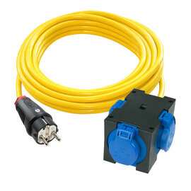 Extension cable 5m N07V3V3-F 3G1,5 yellow K35 SK-plug/3-way St. Anton