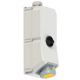 CEE-switched interlocked socket 125A 3p 4h IP67