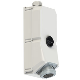 CEE-switched interlocked socket 125A 5p 7h IP67