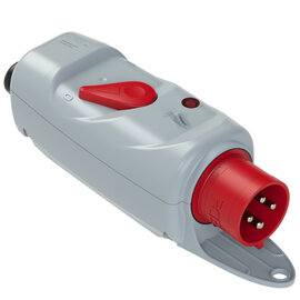 CEE-motor protection plug (PKZM0) PI + RFC 32A 4p 6h (20-25A) IP44 with holder