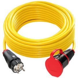 Extension cable 25m N07V3V3-F 3G1,5 yellow K35 SK-plug/connector