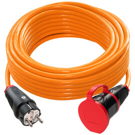 Extension cable 25m H07BQ-F 3G2,5 orange PUR SK-plug/connector