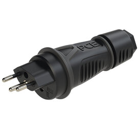 Safety plug swiss standard T13 10A IP55 (black)