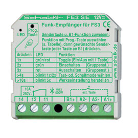 Funk-Empfänger-Relais FE3SE 12V UC