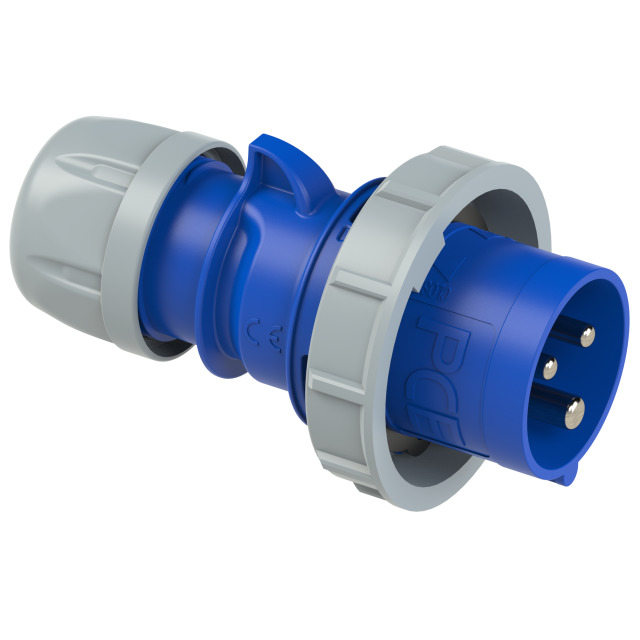 Blue 023-6 Ip44 Pce 32a 230v 3p Cee Industrial Plug 